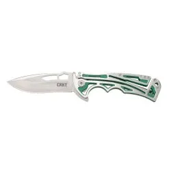 CRKT Nirk Tighe Green 3.17in Drop Point Folding Knife (5241)