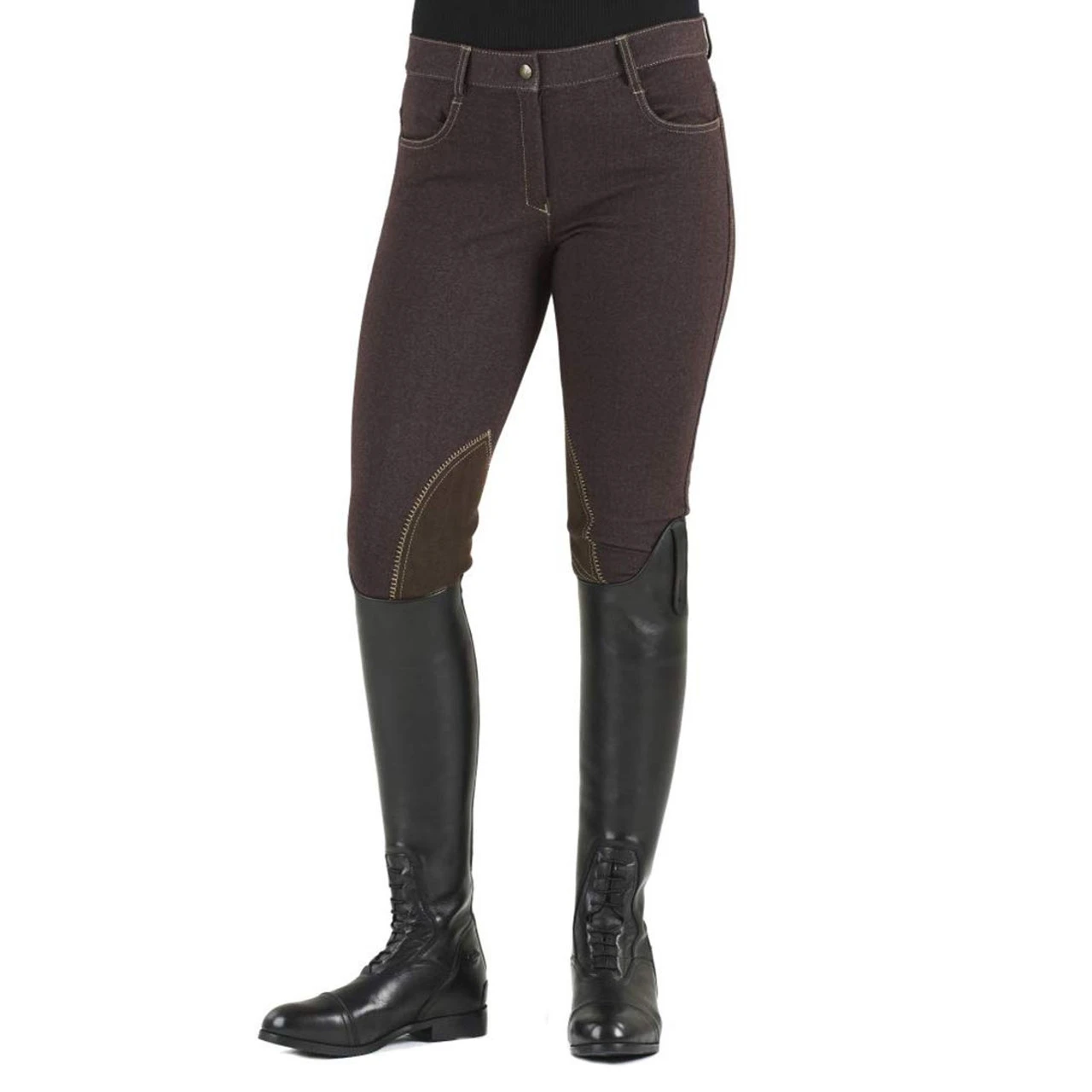 OVATION Ladies Euro Melange Full Seat Breeches (469691) - Image 4
