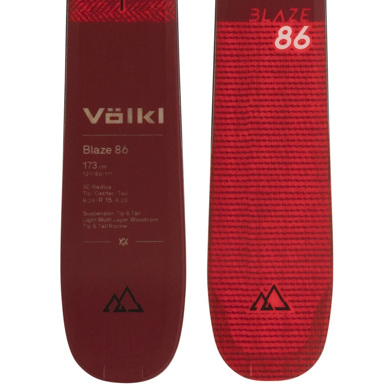 VOLKL Blaze 86 Red Skis (122434) - Image 3