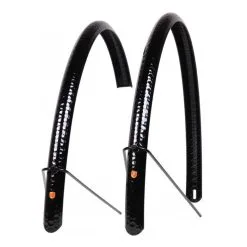 VELO ORANGE 700c Hammered Alloy Black 45mm Fender Set (FE-0062-BLK)