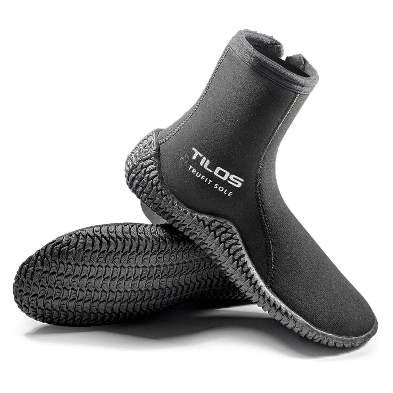 TILOS 3mm Titanium Zip TruFit Black Boot (B3808BK)