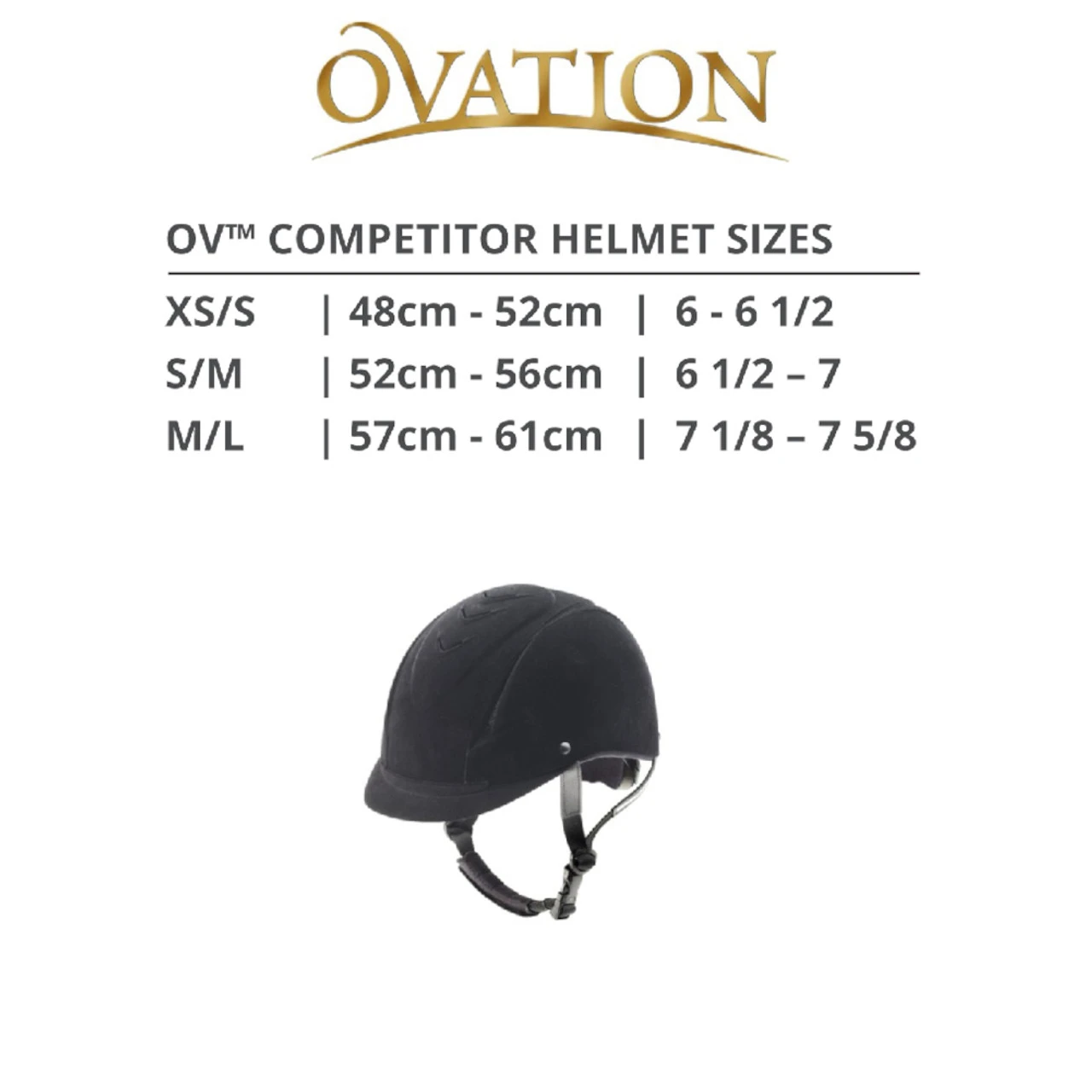 OVATION Competitor Black Helmet (467775BLK) - Image 2