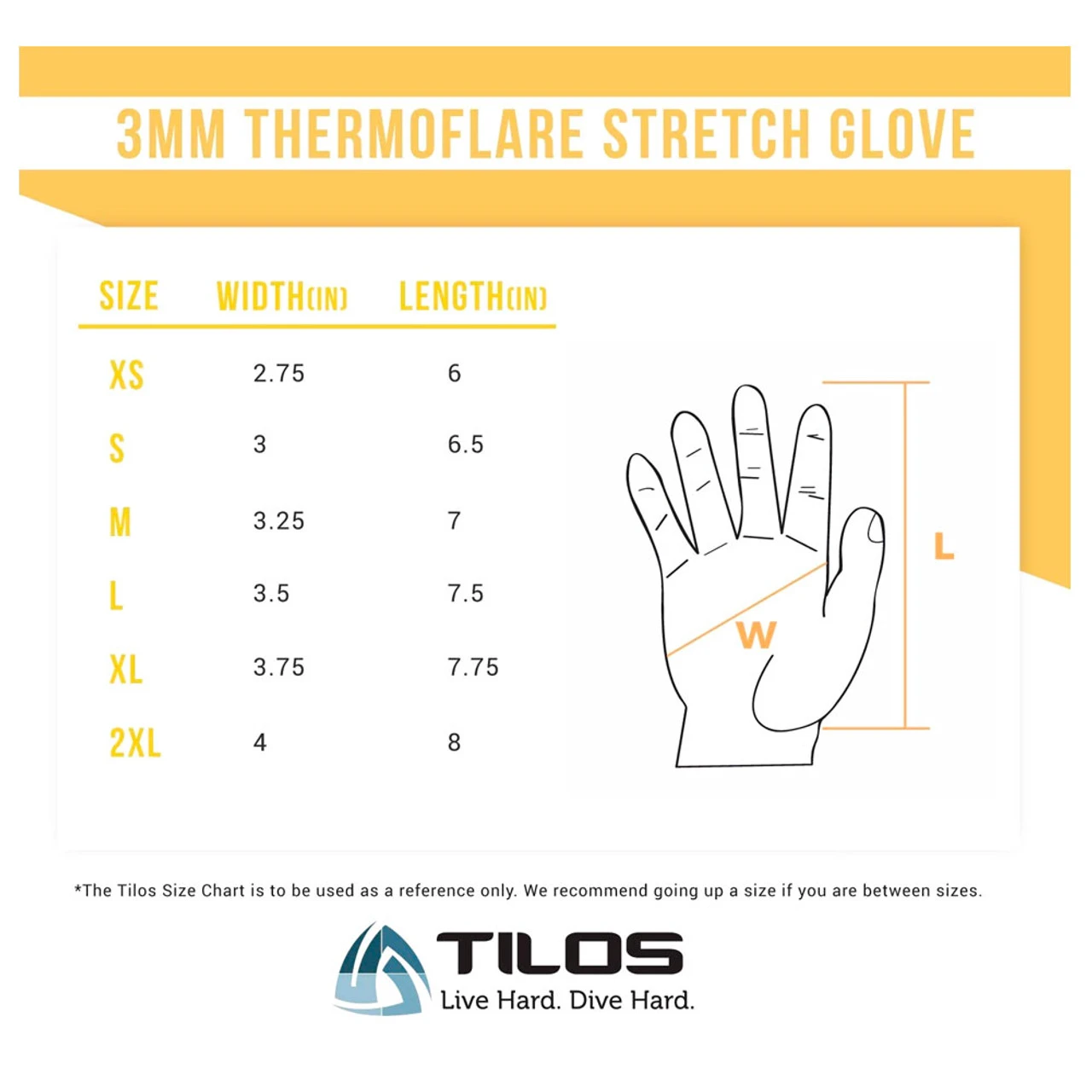 TILOS 3mm Thermoflare Superstretch Black Glove (GT318BK) - Image 5