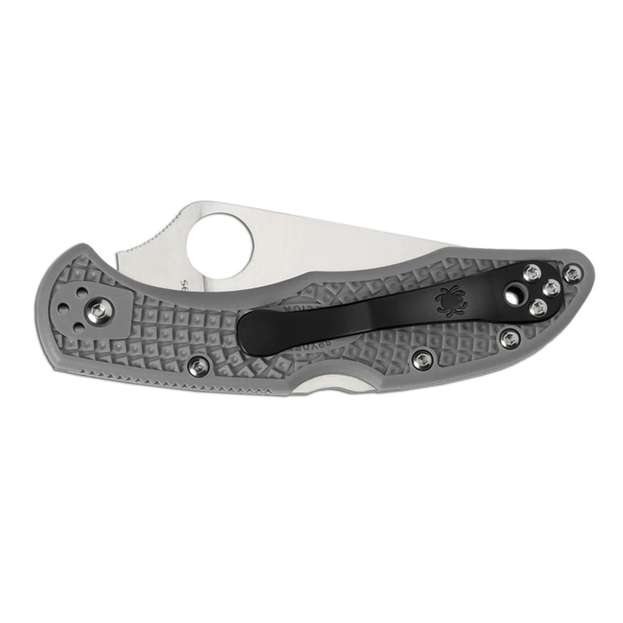SPYDERCO Delica 4 Lightweight FRN Gray Flat Ground Folding Knife (C11FPGY) - Image 2