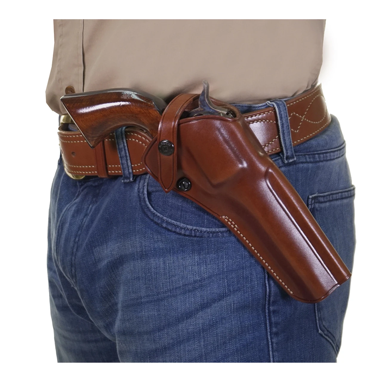 GALCO SAO Ruger 357 Blackhawk 6.5in Right Hand Leather Belt Holster (SAO146) - Image 4