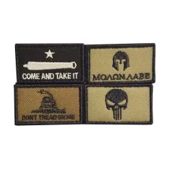 Walker's Game Ear WALKERS GAME EARS Patriot 4 Assorted Patches American Flag Version Patch Kit (GWP-PATKIT)