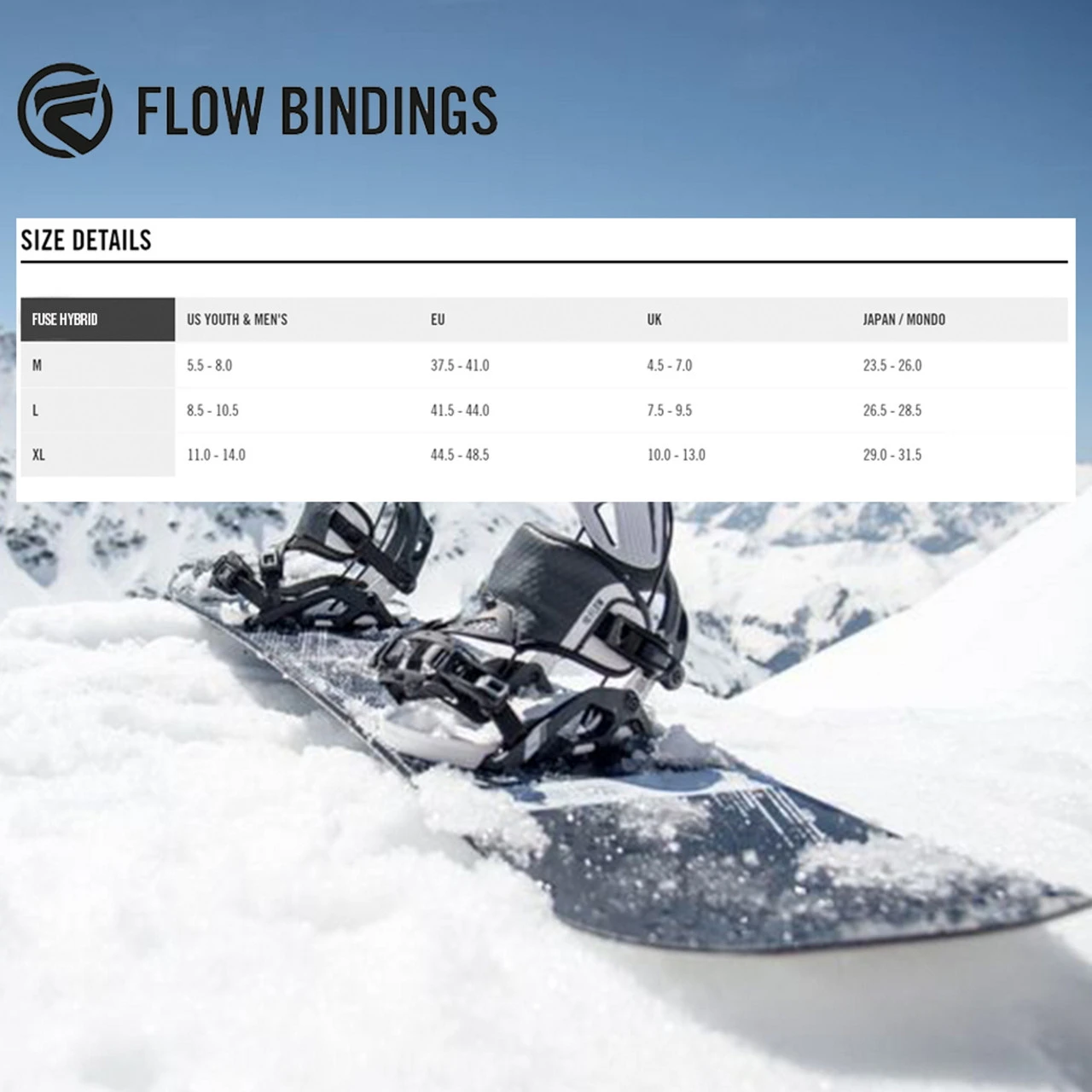 FLOW Men's Fuse Hybrid Blackaqua Bindings (F.23.BNM.FUH.TQ) - Image 5