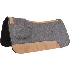 MUSTANG 32x31x1in Contoured Mustang Correction Fit Black/Gray Pad With Felt Bottom (1755)