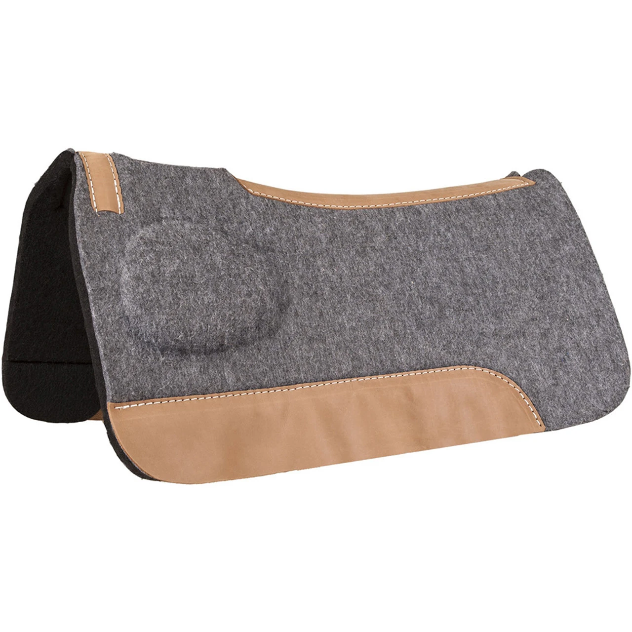 MUSTANG 32x31x1in Contoured Mustang Correction Fit Black/Gray Pad With Felt Bottom (1755)