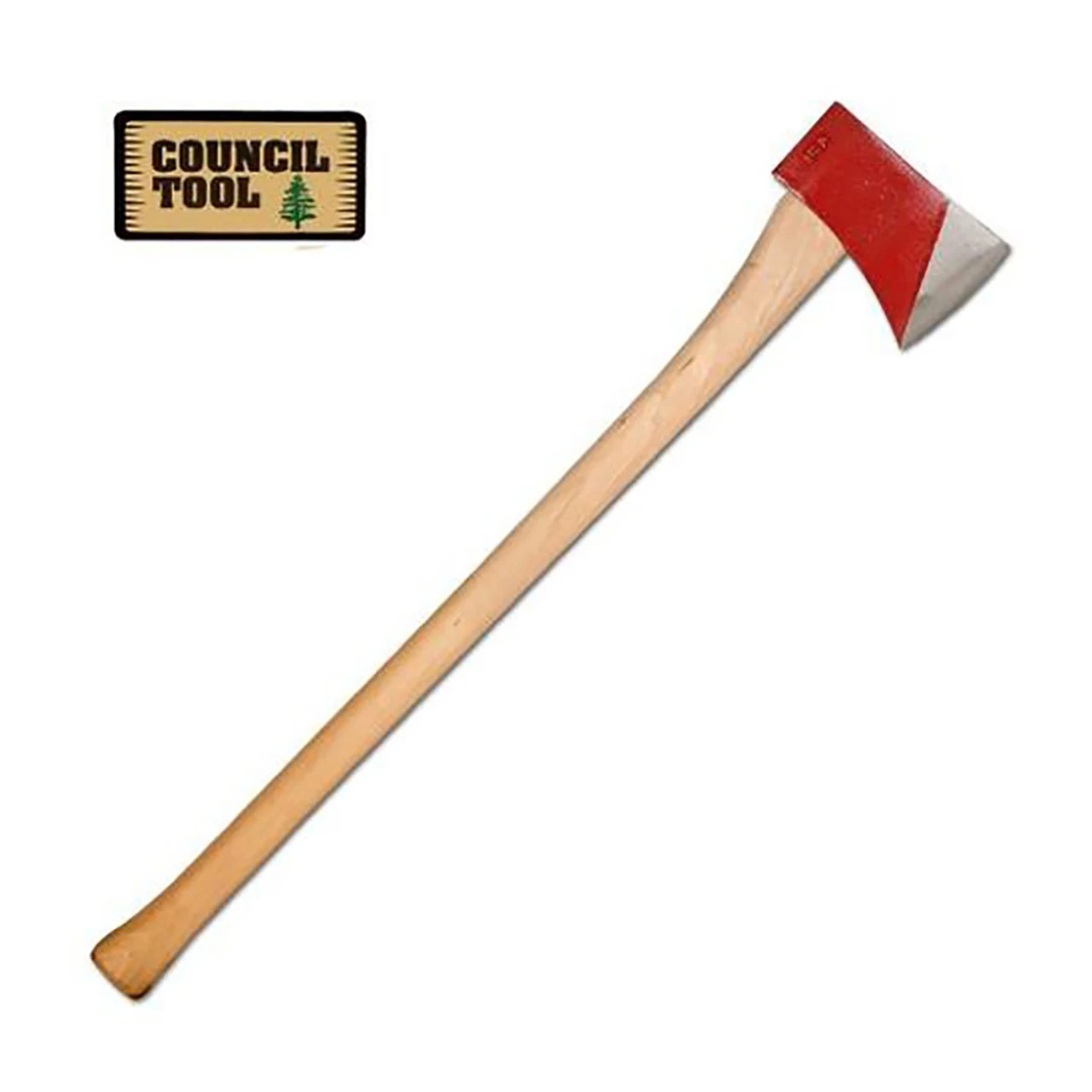 COUNCIL TOOL Dayton Single 36in Curved Handle 3.5lb Bit Axe (35DR36C) - Image 2