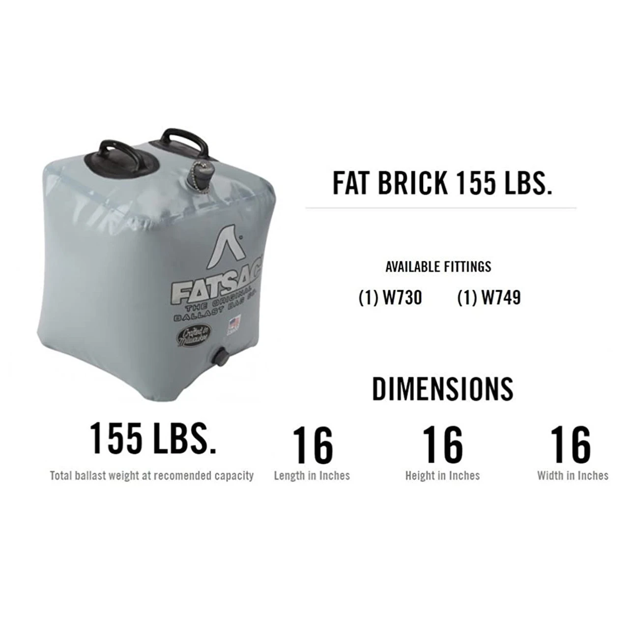 FAT SAC Fat Brick 155lbs Ballast Bag - Image 4