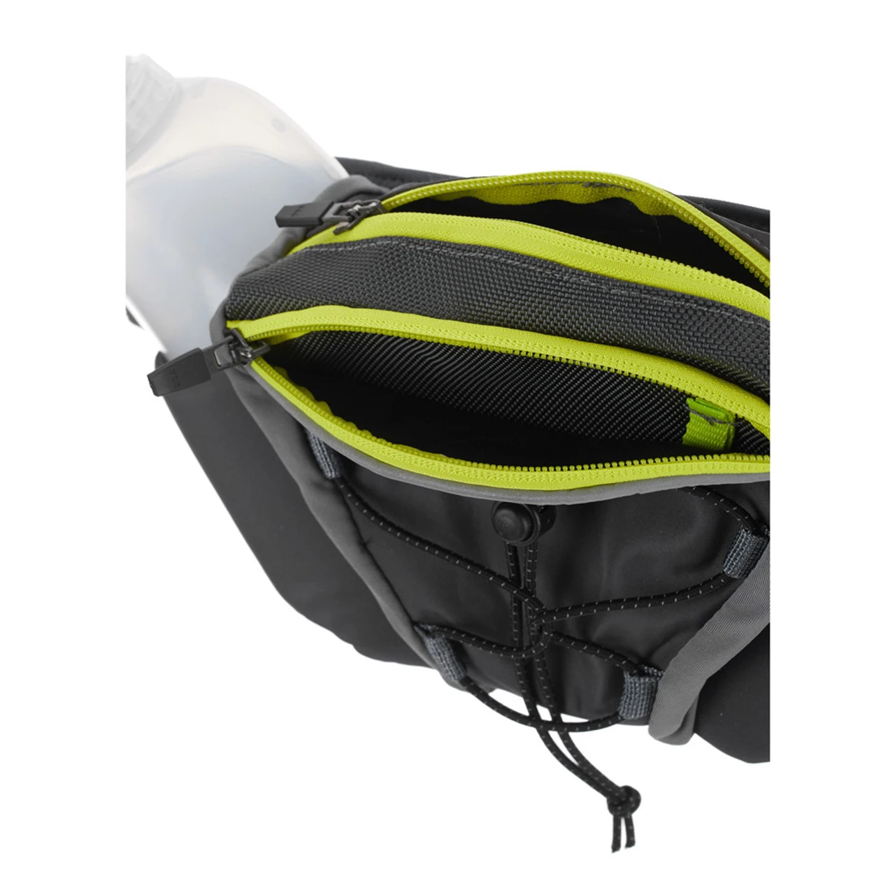 AMPHIPOD Profile-Lite Trail Runner 32oz Slate/Hi-Viz Green Hydration Waistpack (90004-10-VS) - Image 3