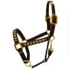 INTREPID INTERNATIONAL Leather Crown Diamond Pattern Halter