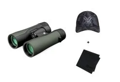 VORTEX Crossfire HD 8x42 Binocular With Logo Black Camo Hat And Microfiber Cleaning Cloth