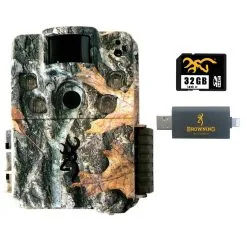 BROWNING TRAIL CAMERAS Strike Force Pro X HD Trail Camera With 32 GB SD Card And SD Card Reader For IOS (BTC-5HDPX+32GSB+CR-UNI)
