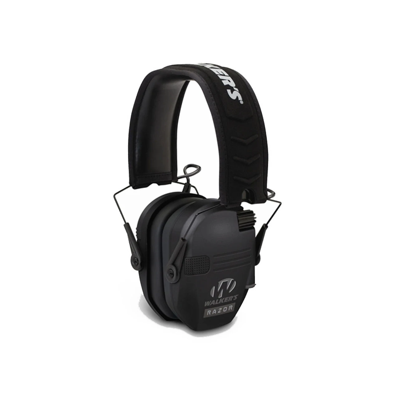 Walker's Game Ear WALKERS GAME EAR Razor Series Black Slim Shooter Electronic Folding Muff (GWP-RSEM)