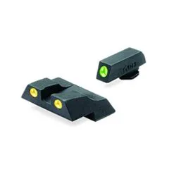 Mako/Meprolight MEPROLIGHT Tru-Dot Tritium Fiber Optic Green,Yellow Front & Rear Iron Sight For Glock 26,27 (ML10226Y)