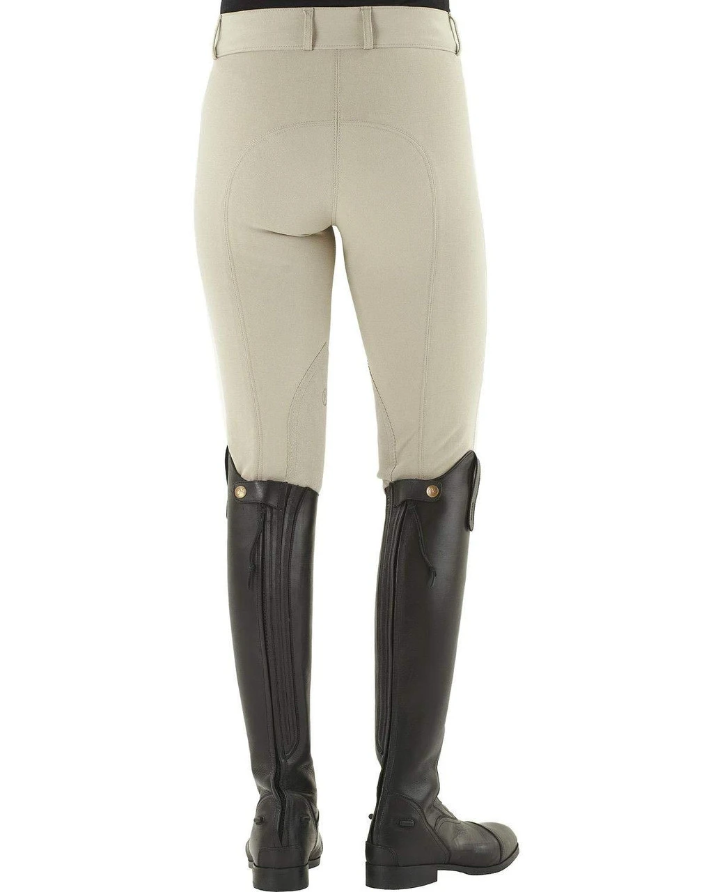 OVATION Ladies Celebrity Slim Secret EuroWeave DX Front Zip Full Seat Midnight Navy Breeches (467848MDTNV) - Image 4