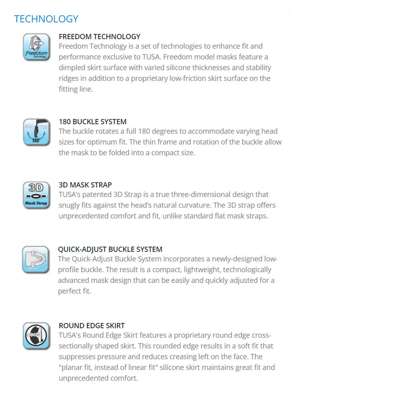 TUSA Freedom Elite Diving Mask - Image 2