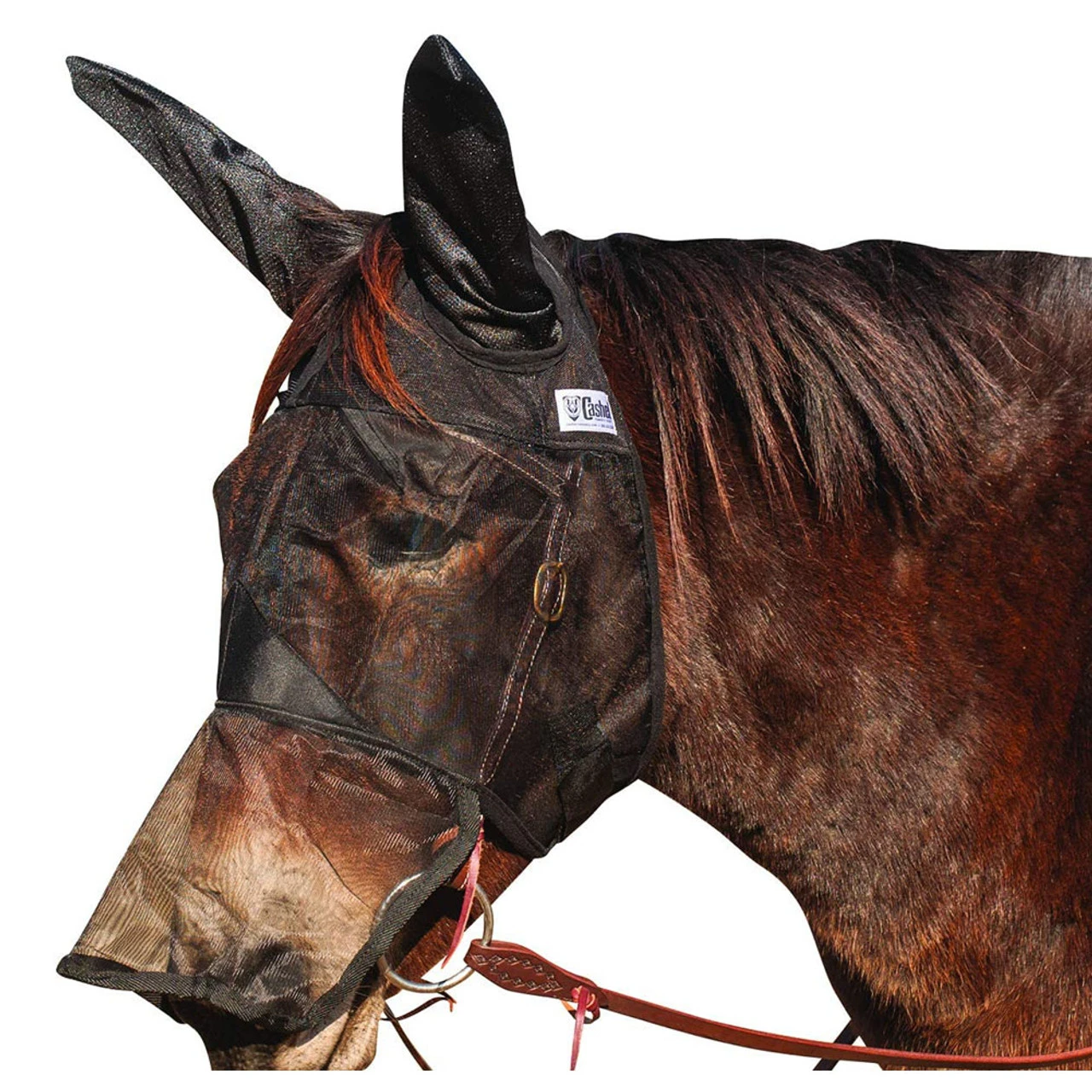 Cashel Company CASHEL Quiet Ride Mule Warmblood Fly Mask With Long Nose And Ears (QRMWBLE)