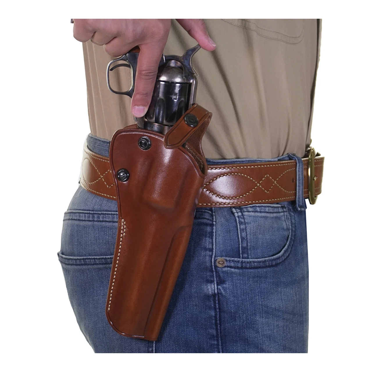GALCO SAO Ruger 357 Blackhawk 6.5in Right Hand Leather Belt Holster (SAO146) - Image 5