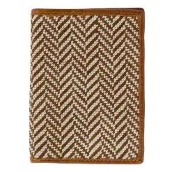 BERETTA BxSB Needlepoint Tan/Brown Passport Case (PS00100120016F)