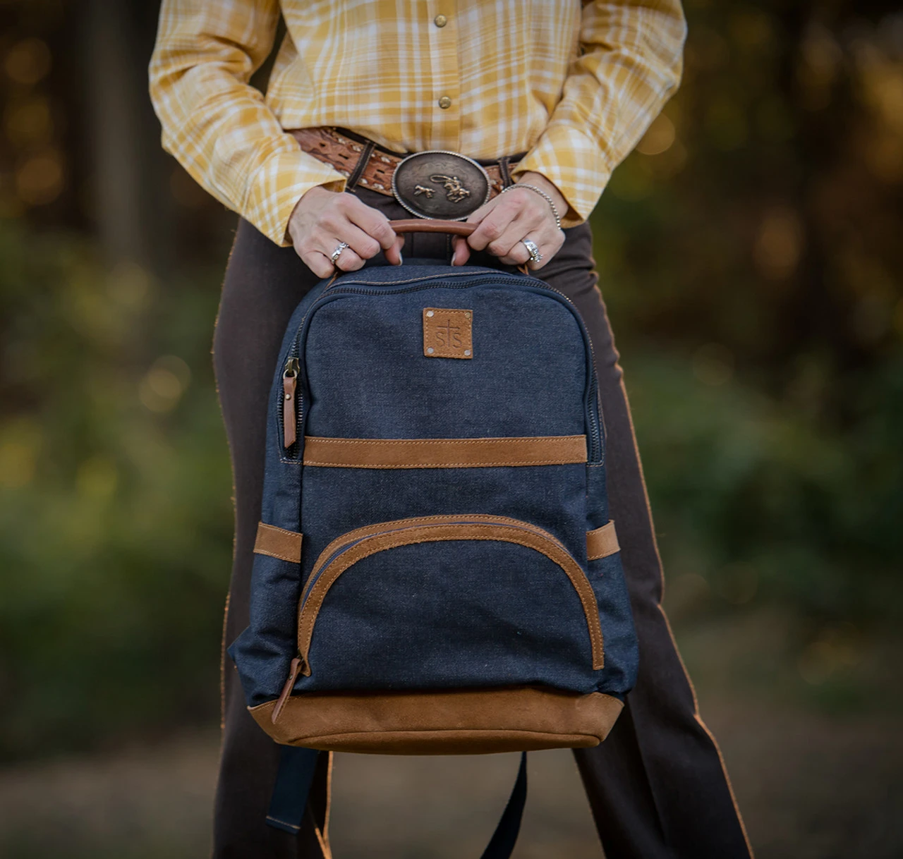 STS Blue Bayou Denim Backpack (33148) - Image 6