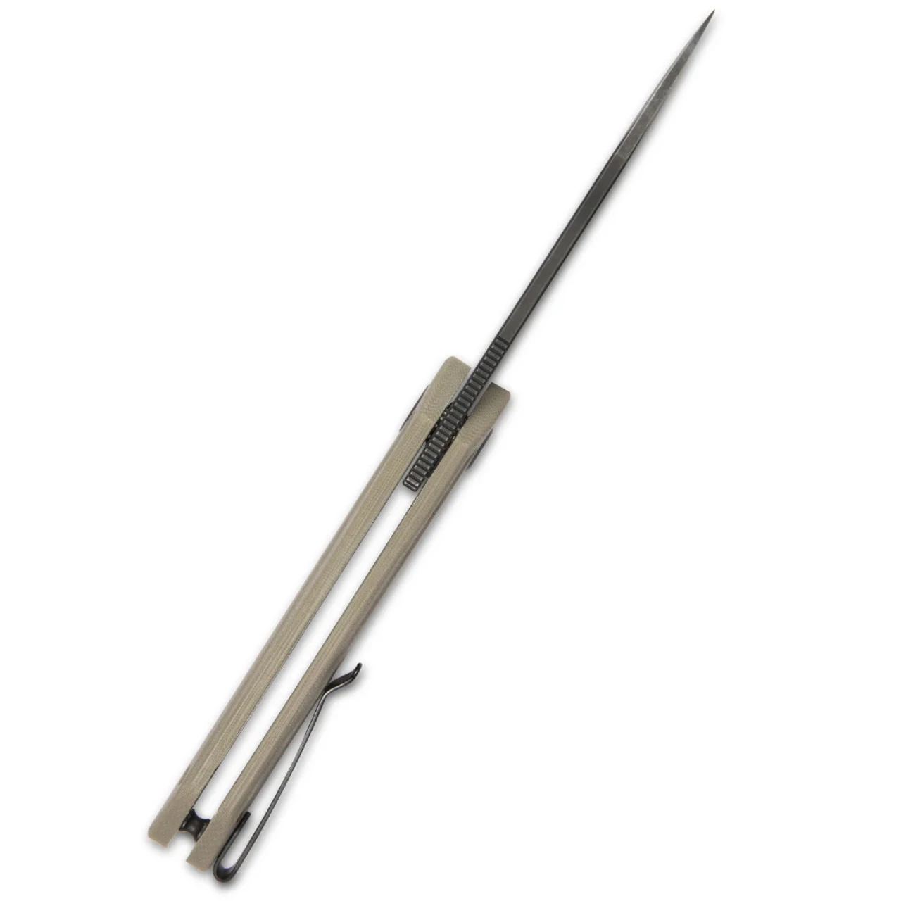 KUBEY Royal Linerlock Black/Tan Folding Knife (KUB321E) - Image 4