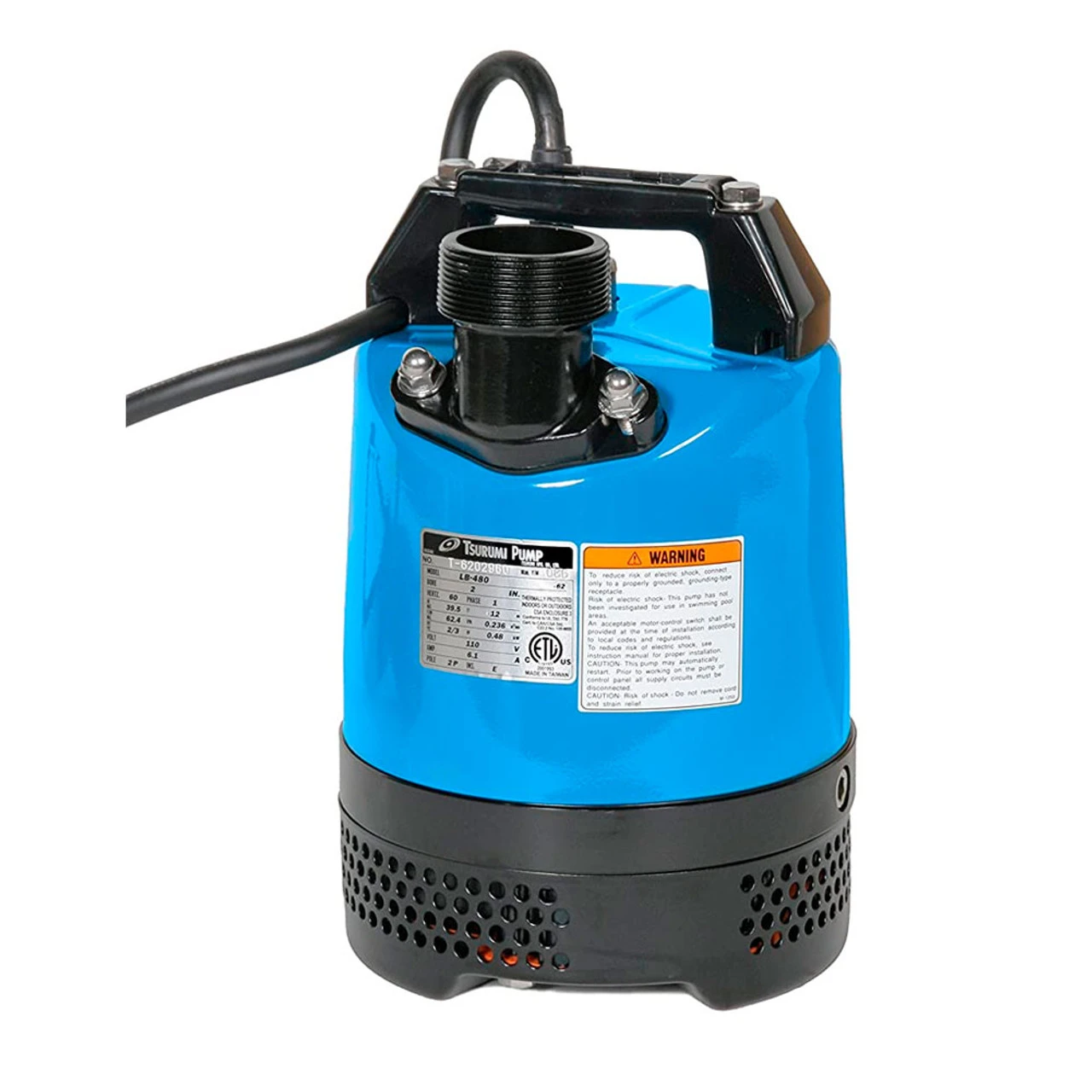 TSURUMI PUMP Manual Electric 2in 2/3HP Submersible Dewatering Pump (LB-480)