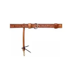 CIRCLE Y 1 1/2in Floral Flank Cinch With Billets