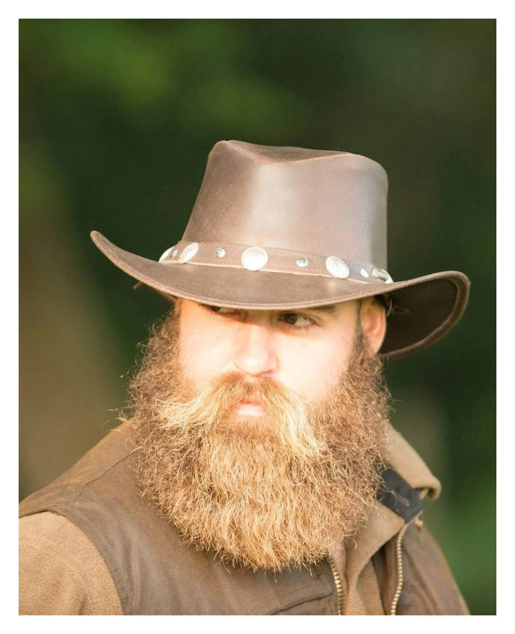 OUTBACK TRADING Rawhide Chocolate Hat (1376-CHO) - Image 4