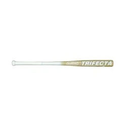 BAMBOOBAT BY PINNACLE SPORTS EQUIPMENT INC BAMBOOBAT Adult Trifecta Hickory Hybrid 34in White Handle/Brown Barrel Softball Bat (TRI-HWBG-34-30SB)