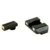AMERIGLO Pro-Glo Green Tritium Orange Outline Front/Green Tritium White Outline Rear Night Sight Set (GL-241)