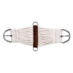 MUSTANG Pony 23 Strand White Cinch W/Nickel Plated Buckles And Dees (106)