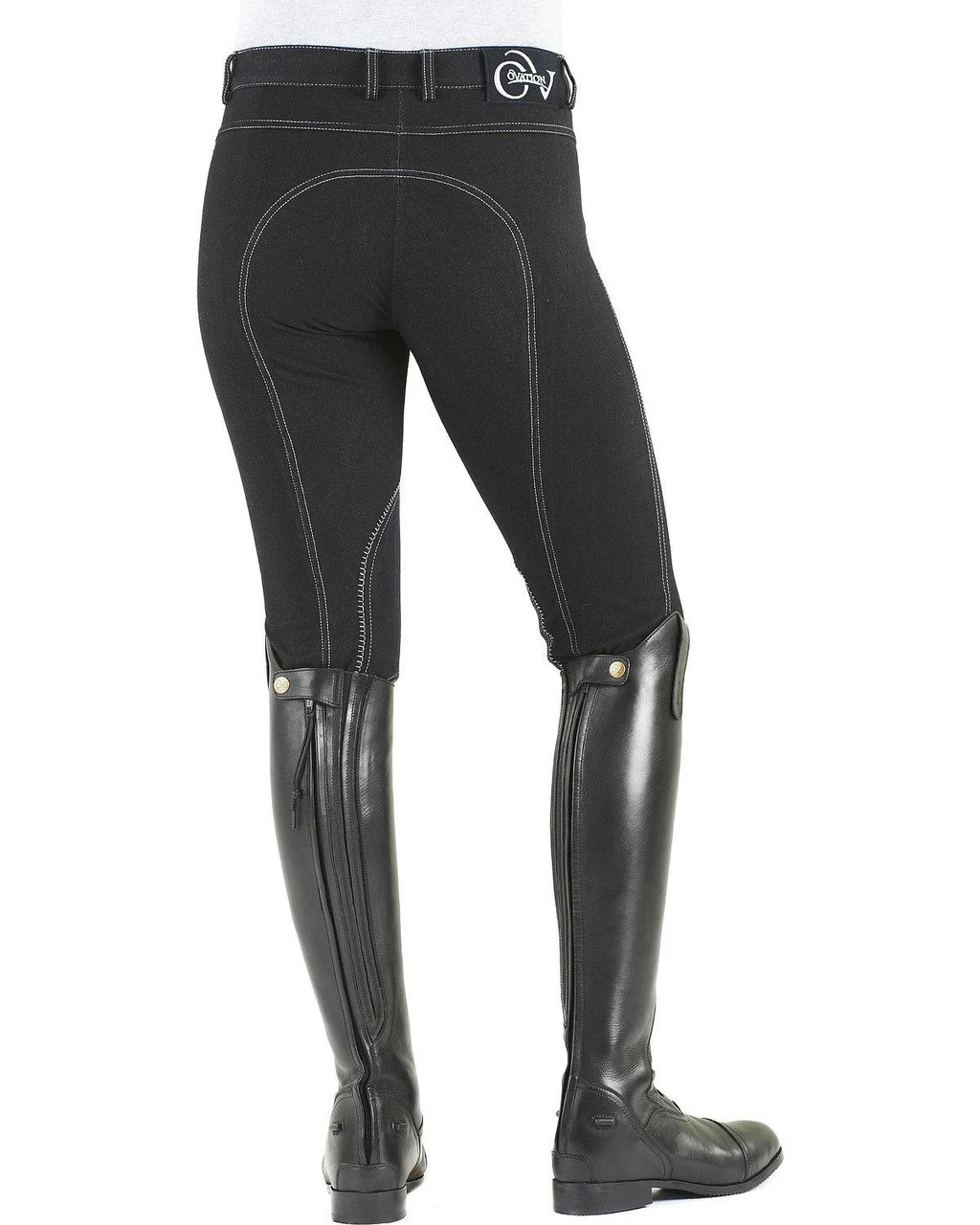OVATION Ladies Euro Melange Full Seat Breeches (469691) - Image 2