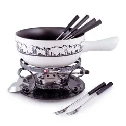 SWISSMAR Heidi 9 PC Ceramic Fondue Set (F66885)