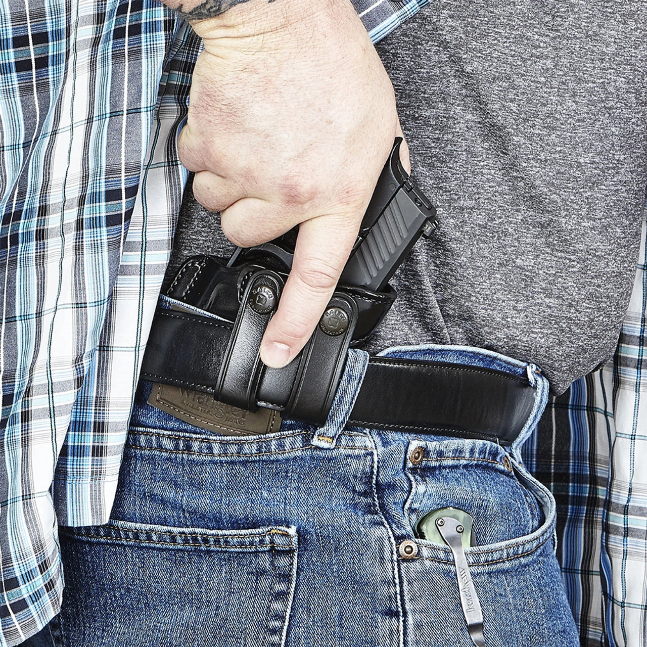 GALCO Summer Comfort Fits Glock 43 RH Black Inside Pant Holster (SUM800B) - Image 2