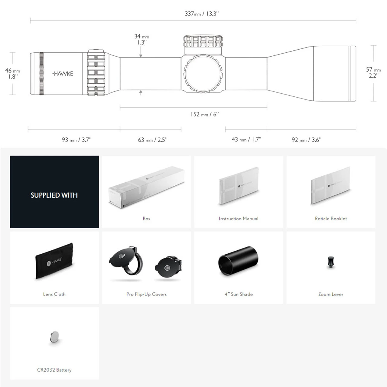 HAWKE Frontier 34 FFP 3-18x50 Mil Pro Ext IR Black Riflescope (18620) - Image 4