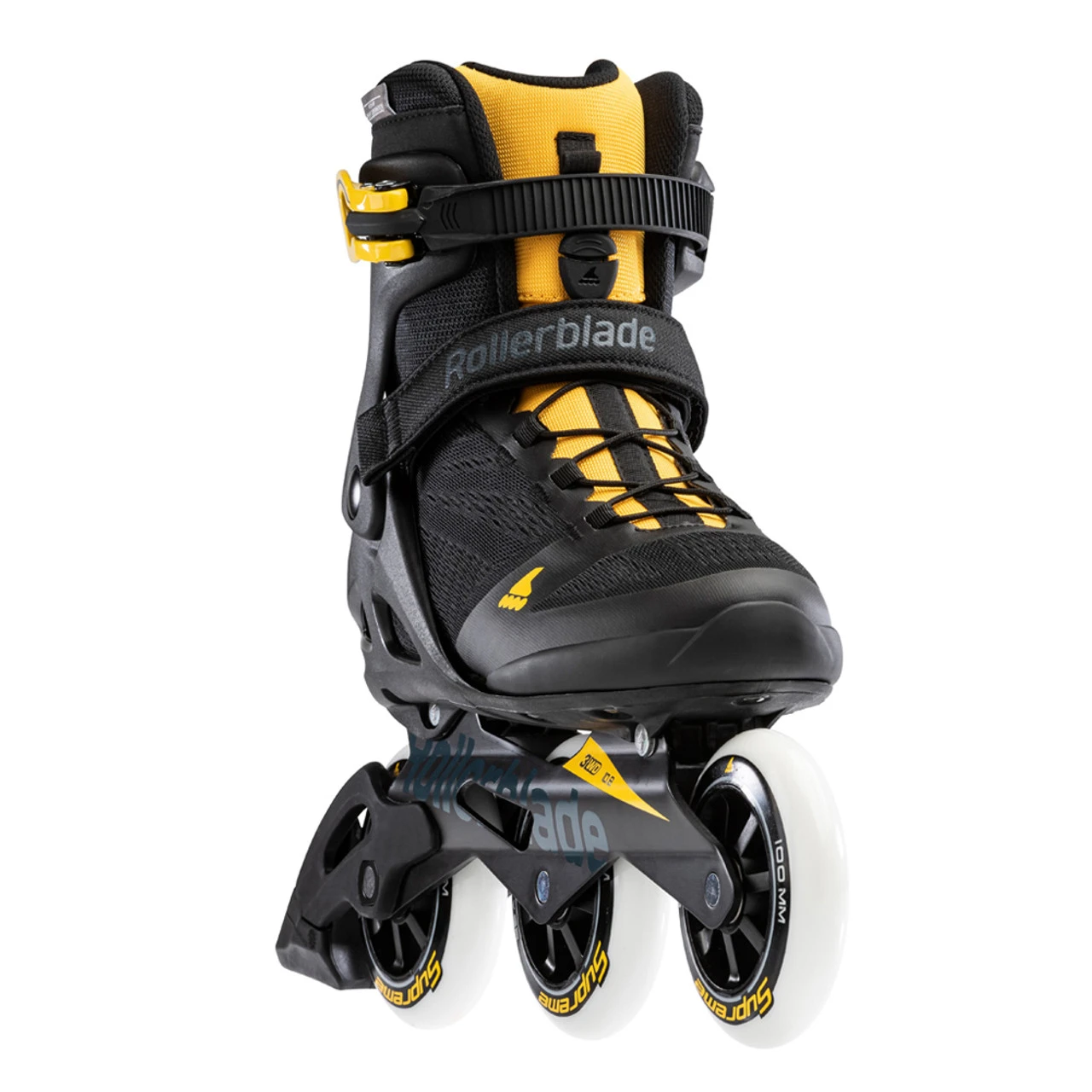 ROLLERBLADE Men's Macroblade 100 3WD Black/Safron Yellow Fitness Inline Skate (07100200S25) - Image 4