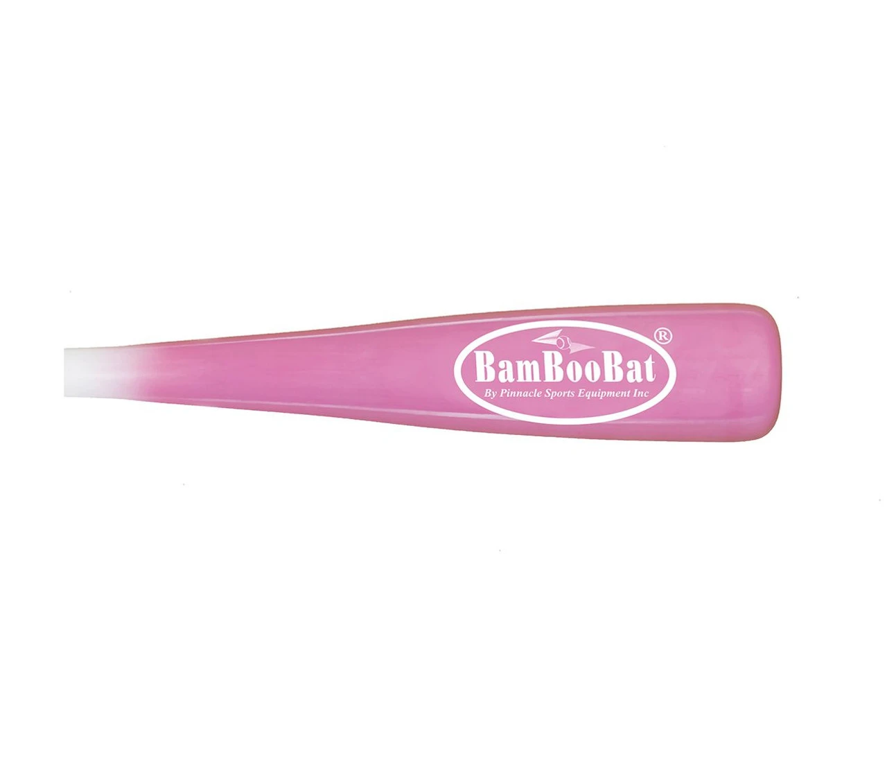 BAMBOOBAT BY PINNACLE SPORTS EQUIPMENT INC BAMBOOBAT BY PINNACLE SPORTS EQUIPMENT Adult White Handle/Pink Barrel 21in One Hand Training Bat (HWBP-21T) - Image 3