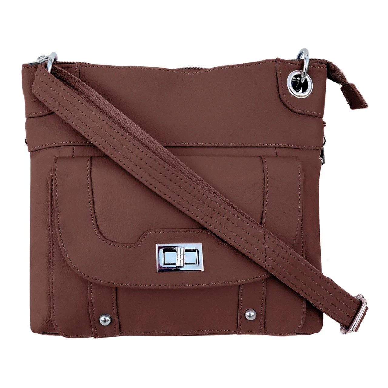 ROMA LEATHERS Ladies Gun Concealment Crossbody Bag - Image 3