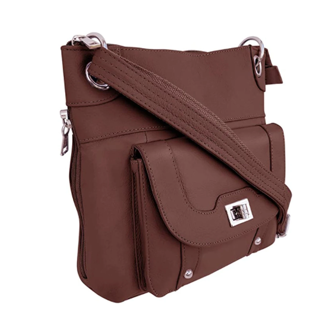 ROMA LEATHERS Ladies Gun Concealment Crossbody Bag - Image 4