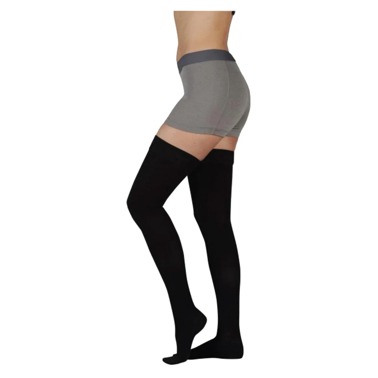 JUZO Soft Compression 20-30 MmHg FF Short Silicone Thigh High Stockings - Image 6