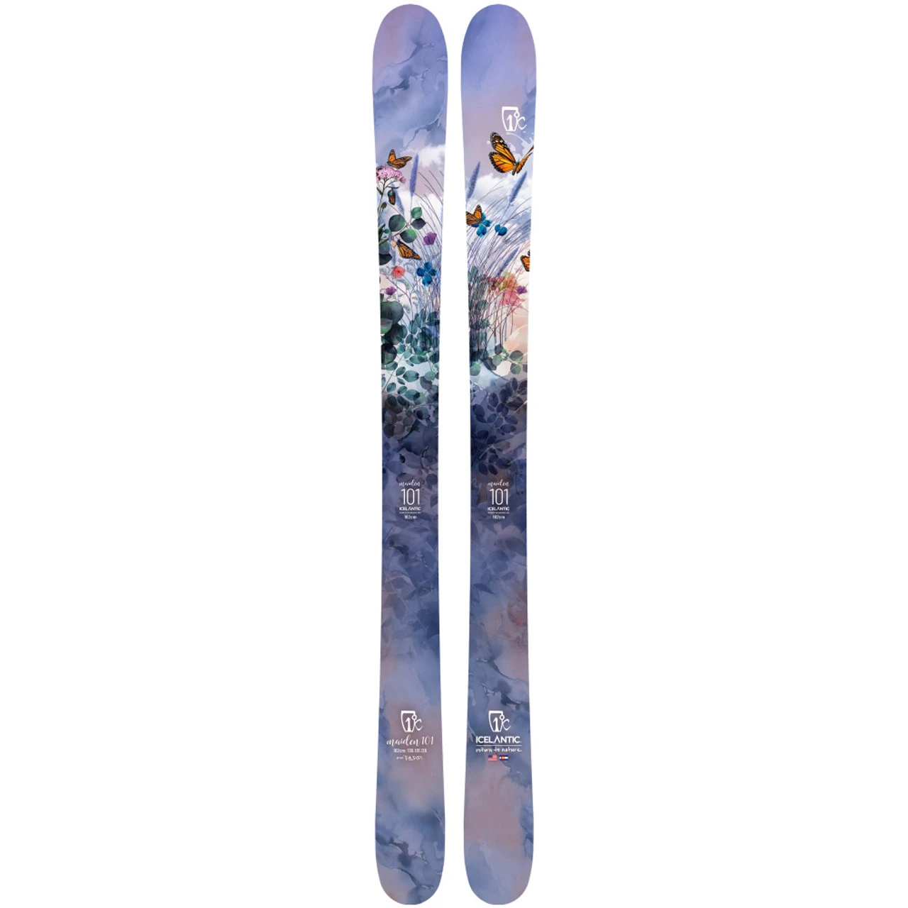 ICELANTIC Maiden 101 Skis (HGSKI22051-par)