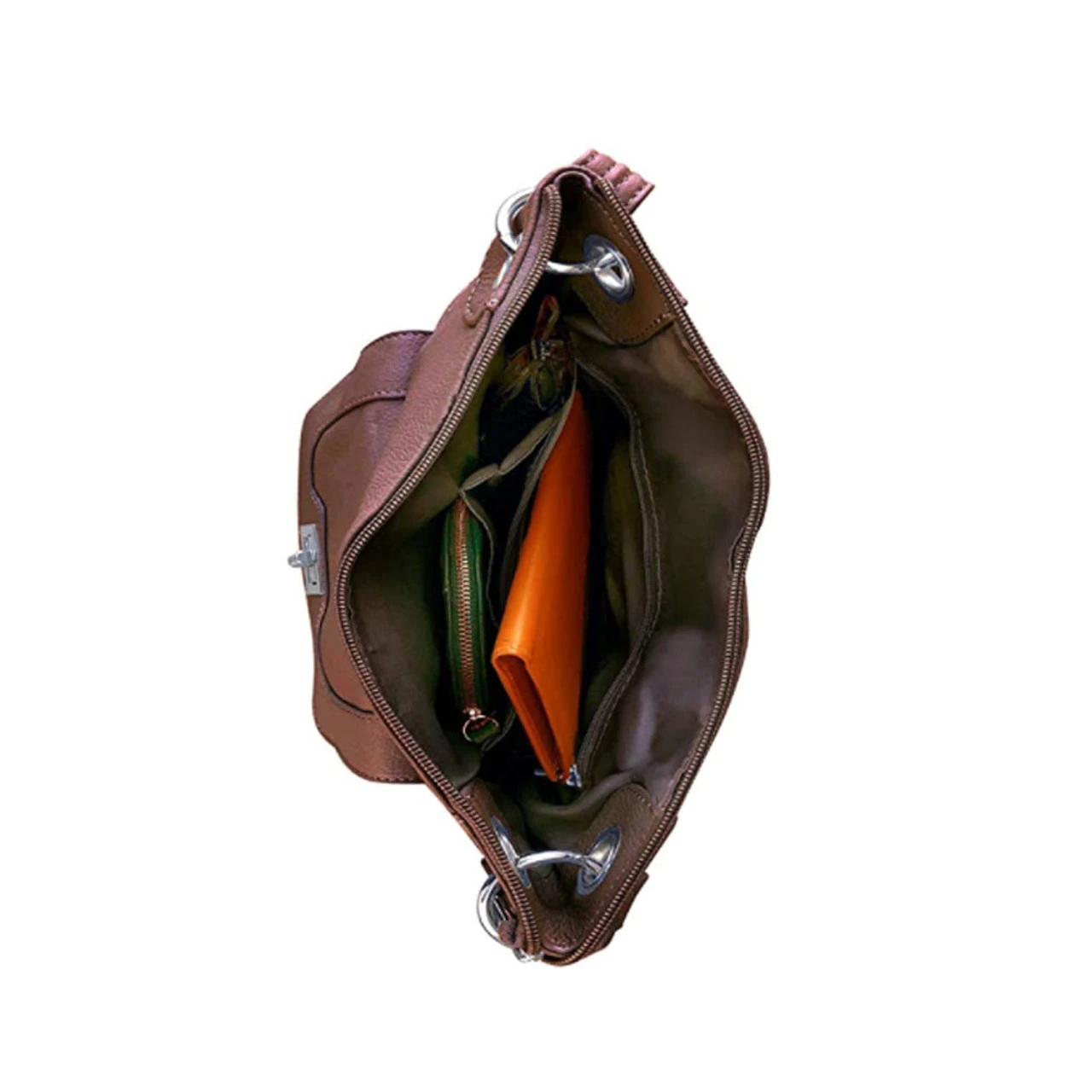 ROMA LEATHERS Ladies Gun Concealment Crossbody Bag - Image 6