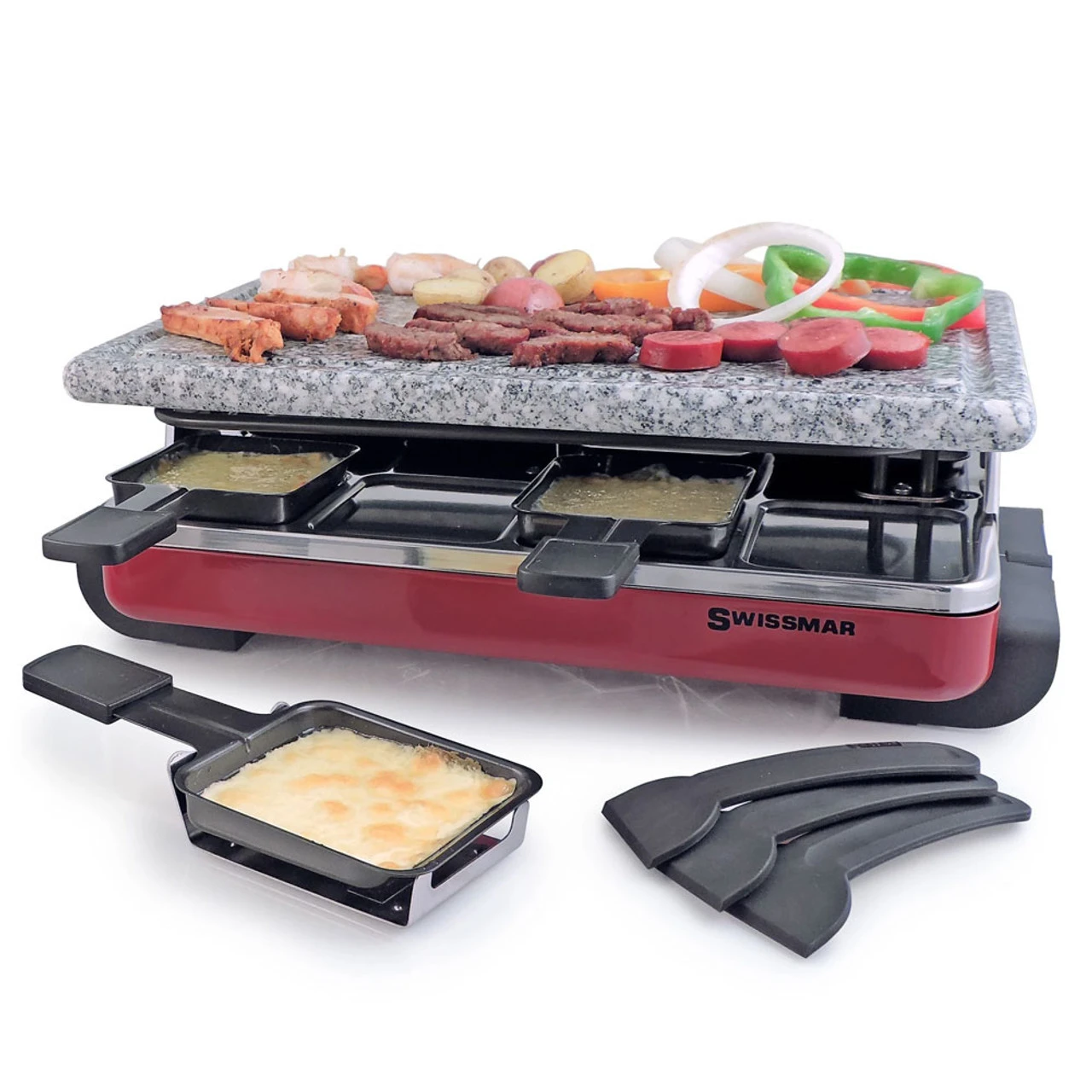 SWISSMAR Classic 8 Person Red Raclette Grill - Image 4