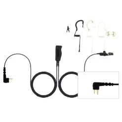 EAR HUGGER SAFETY Two-Wire T-Series Headset For Motorola Two Pin (EH-PM2-1001)