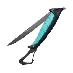 TOADFISH Stowaway Folding Filet Knife With Built In Carabiner (TFFOLDFILETKN-7IN)