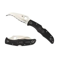 SPYDERCO Matriarch 2 Lightweight 3.57in Black Knife (C12SBK2)
