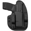 CROSSBREED The Reckoning Black Cowhide/Standard Black Left Hand Holster For Springfield EMP (D-Reck-L-2611-BC-BL)